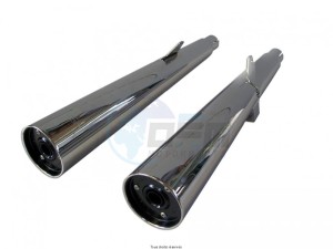 Product image: Marving - 01H2090 - Silencer  MARVI VF 750 CUSTOM 86 Approved - Sold as 1 pair Chrome  