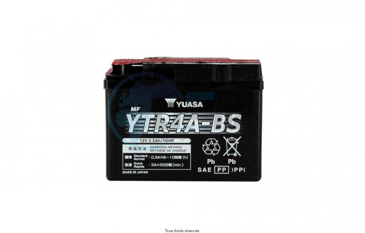 Product image: Yuasa - 812047 - Battery Ytr4a-bs L 114mm  W 49mm  H 85mm 12v 2.3ah  1