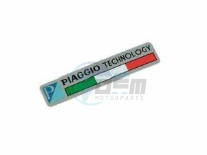Product image: Aprilia - 672200 - PIAGGIO TECHNOLOGY STICKER  0