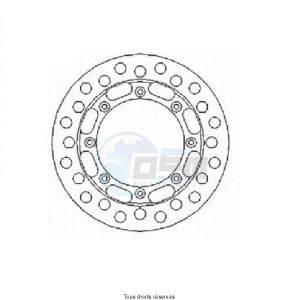 Product image: Sifam - DIS1100 - Brake Disc Kawasaki Ø220x126x110  Mounting holes 8xØ6,5 Disk Thickness 3,5 