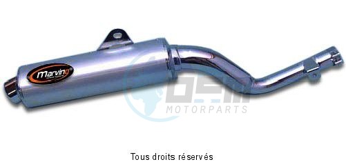 Product image: Marving - 01HA36 - Silencer  AMACAL XL 600 LM/RM Approved Ø100 Chrome Cover Alu  0