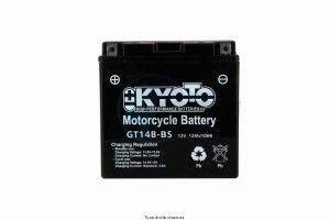 Product image: Kyoto - 712148 - Battery Yt14b-bs - AGM L 150mm  W 70mm  H 145mm 12v 12ah Acid 0.61l 