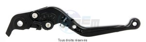 Product image: Sifam - KL39N - Kit Levers CNC Adjustable and Foldable - Anodised Black Sold as 1 pair 