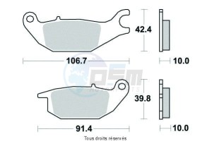 Product image: Sifam - S1167N - Brake Pad Sifam Sinter Metal   S1167N 