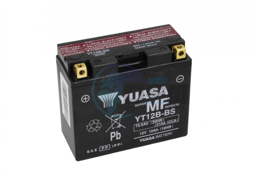 Product image: Aprilia - AP8127619 - Battery YT12B-BS  0