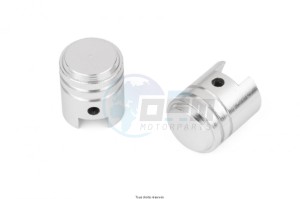 Product image: Kyoto - KP103 - Tyre Valve Cap Grand Piston Color Silver for 1 pair 