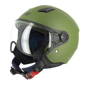 Product image: S-Line - DMJ5F1002 - Helmet Jet S779 LEOV - Green Army Mat - Size S 