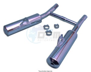 Product image: Marving - 01K2117 - Silencer  Rond EN 500 Approved - Sold as 1 pair Ø110 Chrome  