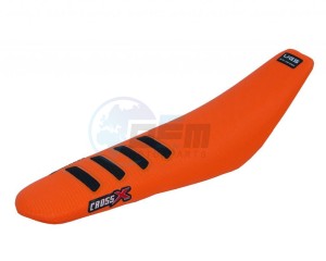 Product image: Crossx - UFM524-2OB - Saddle Cover KTM SX SXF 2019-2020  EXC 2020 UGS COLOR WAVE ORANJE-BLACK (UFM524-2OB) 