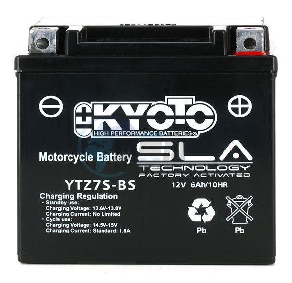 Product image: Kyoto - 512080 - Battery  YTZ7S-BS SLA-AGM - Without Acid. Ready to Use  0