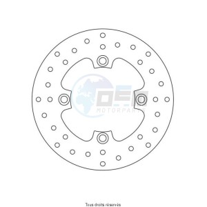 Product image: Sifam - DIS1121 - Brake Disc Kawasaki NON ABS Ø220x120x100  Mounting holes 4xØ10,5 Disk Thickness 5 