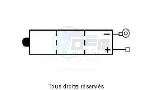 Product image: Kyoto - 706044 - Battery 6n4a-4d  L 58mm  W 62mm  H 131mm 6v 4ah Acid 0,2l 