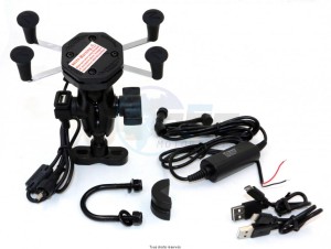 Product image: Sifam - HPC104 - Support Smartphone support For Handlebar + usb 