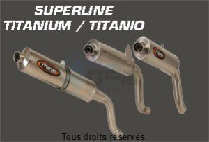 Product image: Marving - 01TITA62EU - Silencer  SUPERLINE SPEEDTRIPLE 03 Approved Pos. High - Big Oval Titanium 