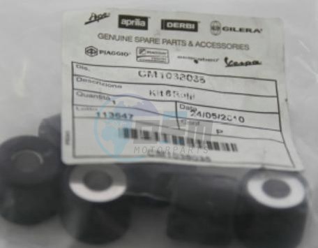 Product image: Vespa - CM1038035 - 6 rollers kit   1