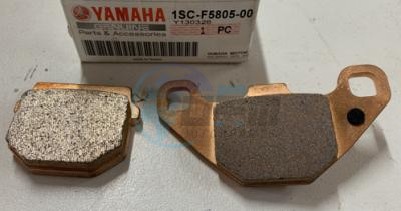 Product image: Yamaha - 1SCF58050000 - BRAKE PAD KIT  0