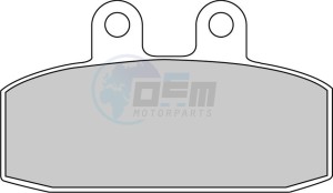 Product image: Ferodo - FDB438EF - Brakepad Organic Eco-Friction suitable for road use 