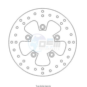 Product image: Sifam - DIS5005 - Brake Disc Piaggio Ø200x107x97  Mounting holes 5xØ6,5 Disk Thickness 4 