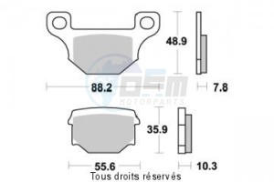 Product image: Sifam - S1055N - Brake Pad Sifam Sinter Metal   S1055N 