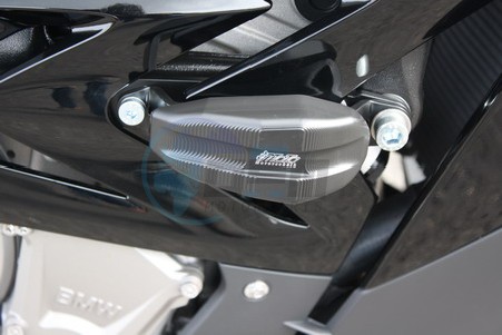 Product image: GSG-Mototechnik - 1055025-W15 - Crash protectors BMW S 1000 RR 2015- Streetline version black anodized  0