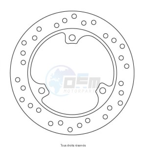 Product image: Sifam - DIS1070 - Brake Disc Honda Ø220x125x104  Mounting holes 3xØ10,5 Disk Thickness 4 