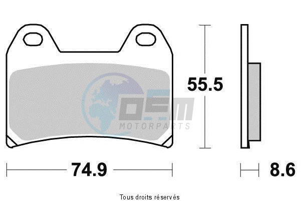 Product image: Sifam - S1262N - Brake Pad Sifam Sinter Metal   S1262N  1