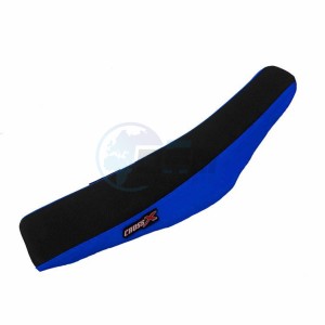 Product image: Crossx - M415-2BBL - Saddle Cover YAMAHA YZF 250 14-18 YZF 450 14-17 WRF 250 15-18 WRF 450 16-18 TOP BLACK- SIDE BLUE (M415-2BBL) + COUVRE CACHE RESERVOIR INCLUS 