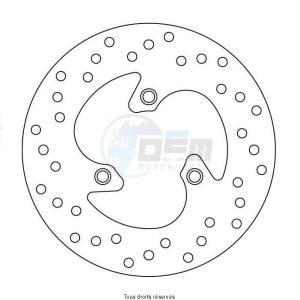Product image: Sifam - DIS1006 - Brake Disc Aprilia Ø190x79,5x58,2  Mounting holes 3xØ8,5 Disk Thickness 4 
