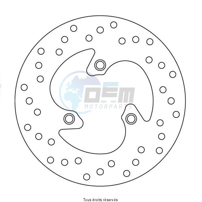 Product image: Sifam - DIS1006 - Brake Disc Aprilia Ø190x79,5x58,2  Mounting holes 3xØ8,5 Disk Thickness 4  0