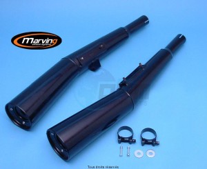 Product image: Marving - 01H2009 - Silencer  MASTER CB 900F/1100F Approved - Sold as 1 pair Black  