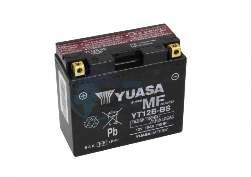 Product image: Piaggio - AP8127619 - Battery YT12B-BS  0