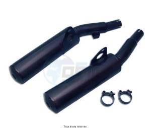 Product image: Marving - 01Y2098 - Silencer  Rond FJ 1200 87 Approved - Sold as 1 pair Ronds Ø100 Black  