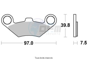 Product image: Sifam - S1453N - Brake Pad Sifam Sinter Metal   S1453N 