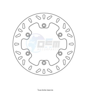 Product image: Sifam - DIS1222 - Brake Disc Yamaha Ø245x133x115  Mounting holes 6xØ8,5 Disk Thickness 4 