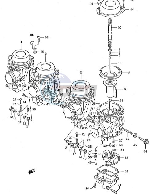 Product image: Suzuki - 13258-44B00 - Gasket, float chamber  1