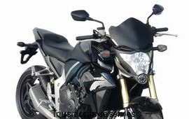 Product image: Fabbri - SAUHX138VADDDS - Headlight fairing Honda CB1000R 2011/2012 GEN-X Touring Black Windscreen Smoke Dark 