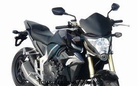 Product image: Fabbri - SAUHX138VADDDS - Headlight fairing Honda CB1000R 2011/2012 GEN-X Touring Black Windscreen Smoke Dark  0