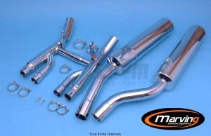 Product image: Marving - 01S2164 - Silencer  Rond GSX 1100 G 91 Approved - Sold as 1 pair Ø100 Chrome  