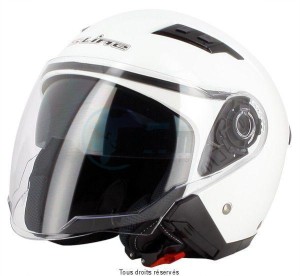 Product image: S-Line - DJD1G2004 - Demi Jet Helmet S760 White L Double Visor 