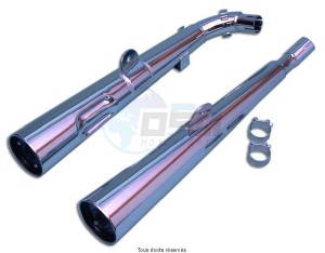 Product image: Marving - 01H2060 - Silencer  MARVI VT 500 E Approved - Sold as 1 pair Chrome  