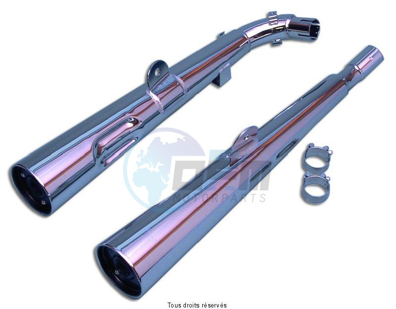 Product image: Marving - 01H2060 - Silencer  MARVI VT 500 E Approved - Sold as 1 pair Chrome   0