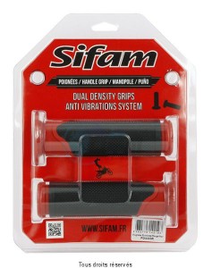 Product image: Sifam - POI4003R - Handlebar Grips Bicolors Red/Black L 120mm Ø 22    