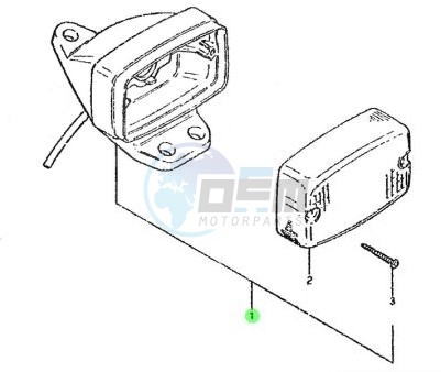 Product image: Suzuki - 35710-03431 - LAMP ASSY, TAIL          0