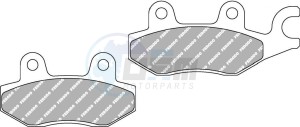 Product image: Ferodo - FDB631ST - Brakepad Sinter metal Sinter Grip Road 