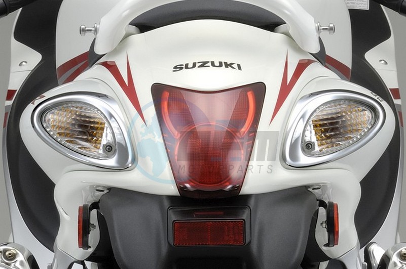 Product image: Suzuki - 99000-99013-K15 - TAIL LIGHT COVER SET CHROME  0