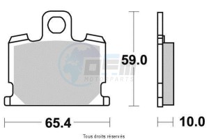 Product image: Vesrah - VD228JL - Brake Pad Vesrah Sinter Metal      VD228JL 