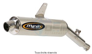 Product image: Marving - 01YA58 - Silencer  AMACAL XT 600 E 91/96 Approved Ø100 Chrome Cover Alu 