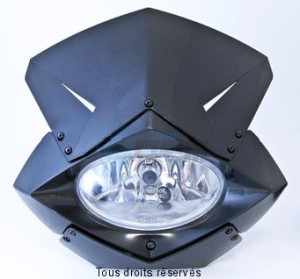 Product image: Kyoto - PLA4000 - Headlight spoiler - Street fighter cowl Black Approvede   