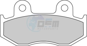 Product image: Ferodo - FDB382P - Brakepad Organic Platinum Road/Off Road 