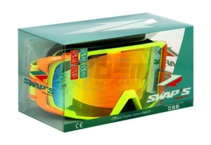 Product image: Swaps - GOGGLECROS73 - Cross Glasses - Red/Orange - Visor iridiumand  Clear 